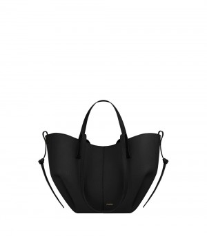 Black Polene Cyme Mini Tote Bags | IRELAND 819723W