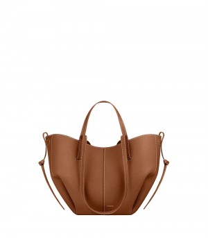 Brown Polene Cyme Mini Tote Bags | IRELAND 189056O