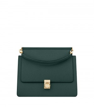 Green Polene Numéro Sept Handbags | IRELAND 937061N