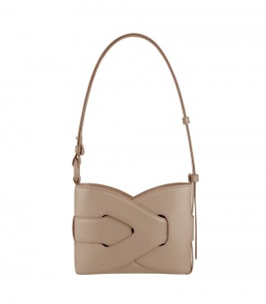 Grey Brown Polene Nodde Shoulder Bags | IRELAND 892316K