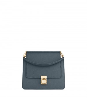 Navy Polene Numéro Sept Mini Bags | IRELAND 125968X