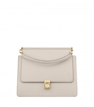 White Polene Numéro Sept Handbags | IRELAND 063972J