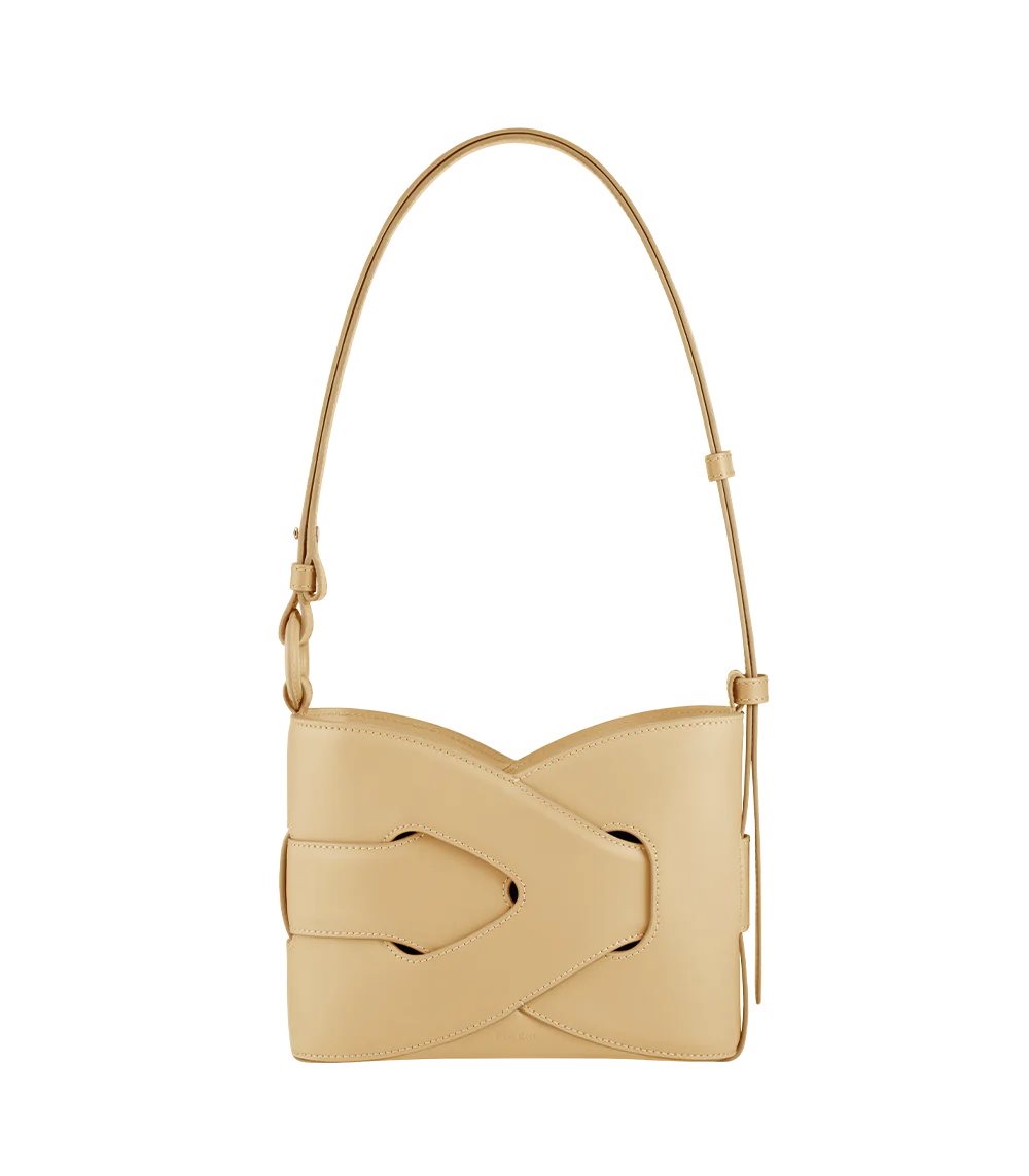 Beige Polene Nodde Shoulder Bags | IRELAND 036527N