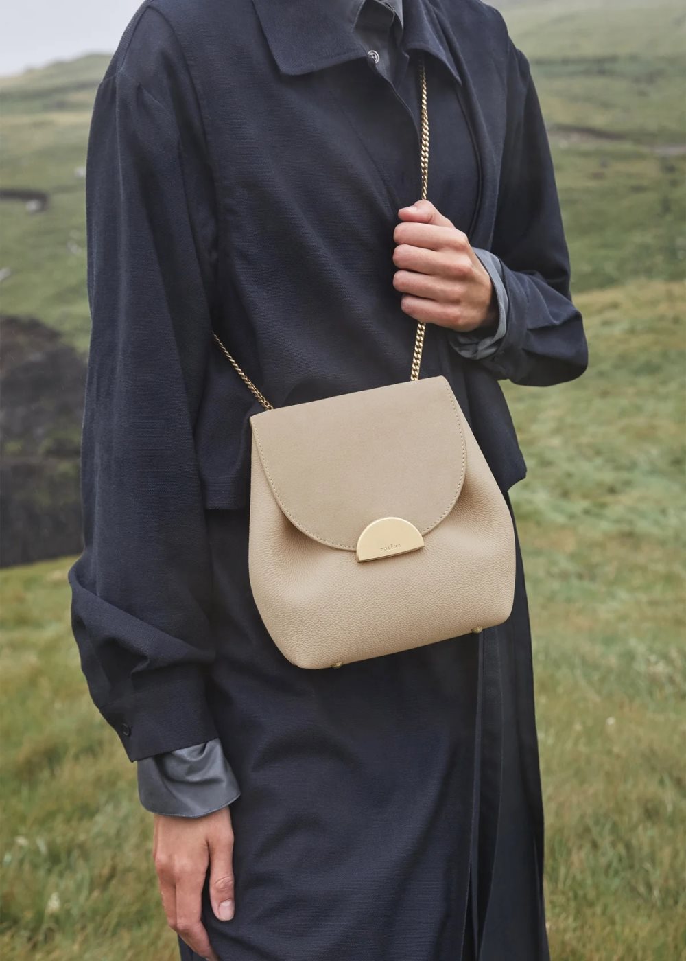 Beige Polene Numéro Un Mini Crossbody Bags | IRELAND 562197F