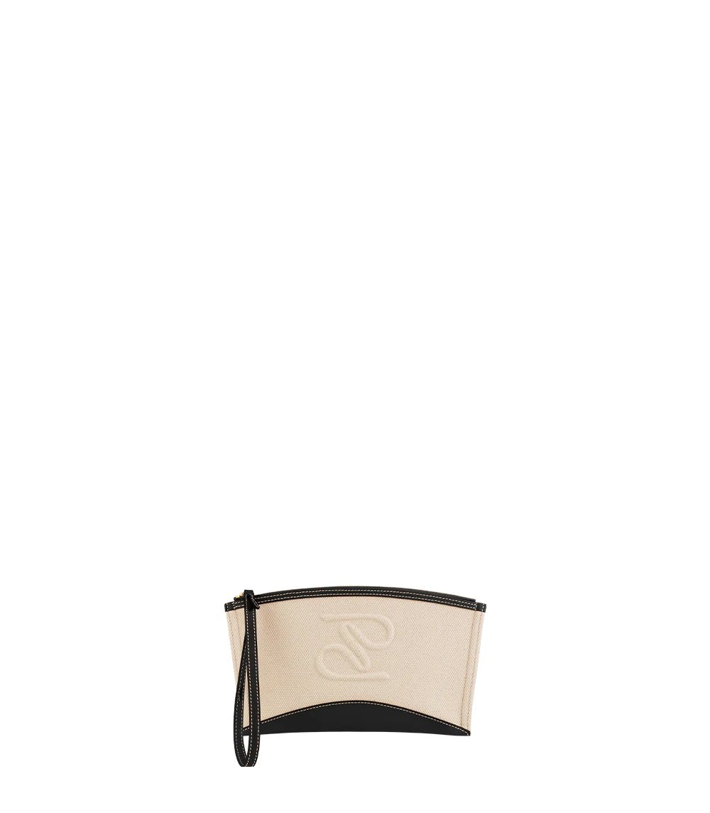 Beige / Black Polene Ilo Pouch | IRELAND 978623A