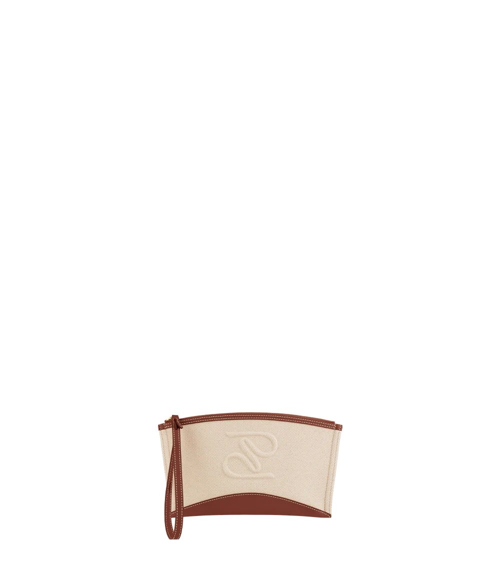 Beige / Brown Polene Ilo Pouch | IRELAND 964157S