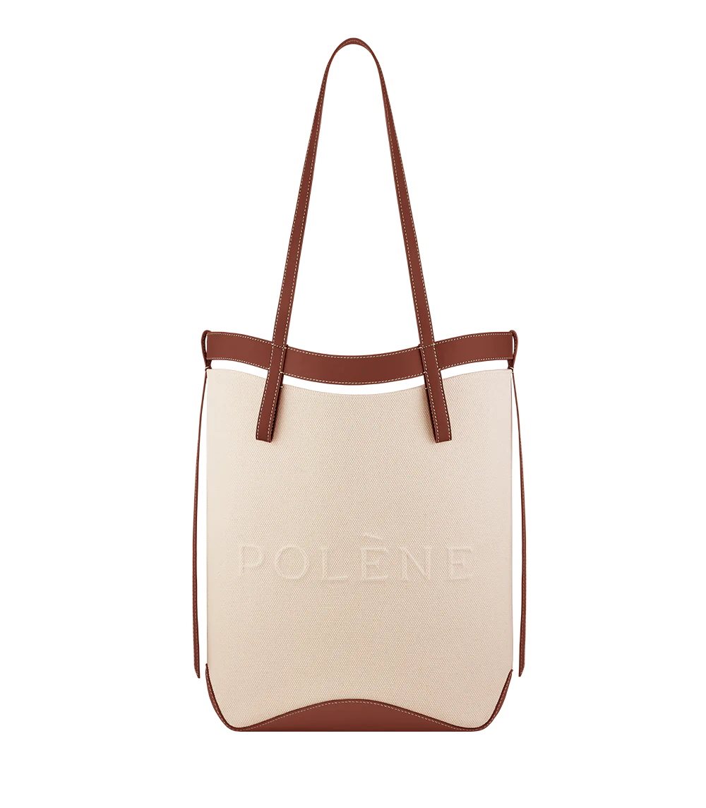 Beige / Brown Polene Ilo Tote Bags | IRELAND 405728F