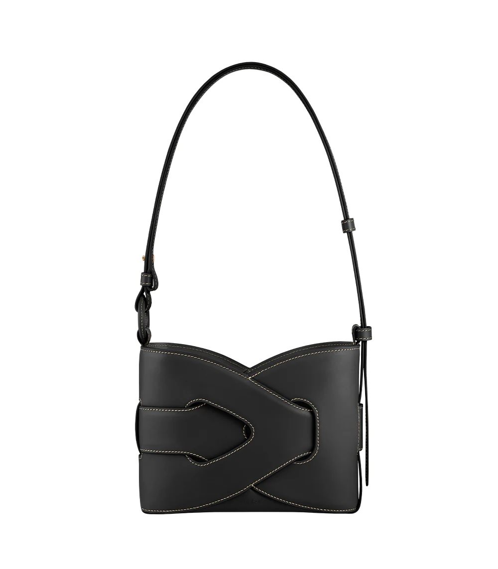 Black Polene Nodde Shoulder Bags | IRELAND 895137V