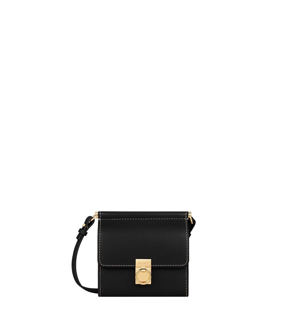 Black Polene Numéro Sept Crossbody Wallets | IRELAND 896723K