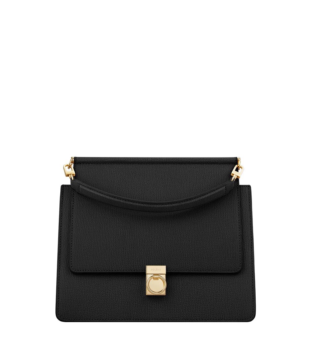 Black Polene Numéro Sept Handbags | IRELAND 340612R