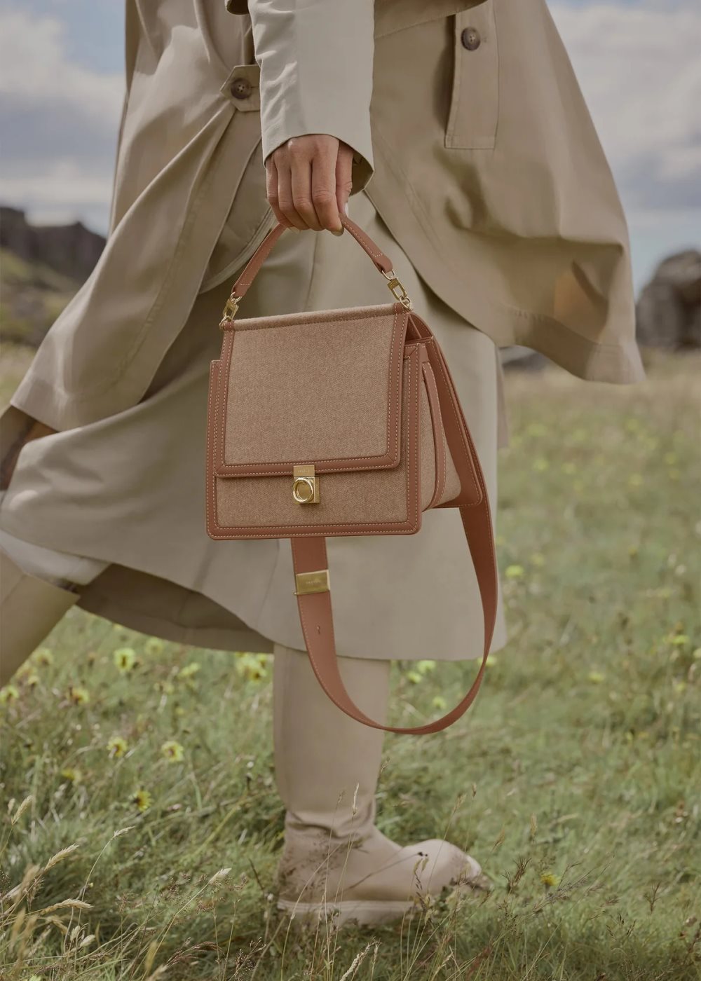 Brown Polene Numéro Sept Handbags | IRELAND 289061F