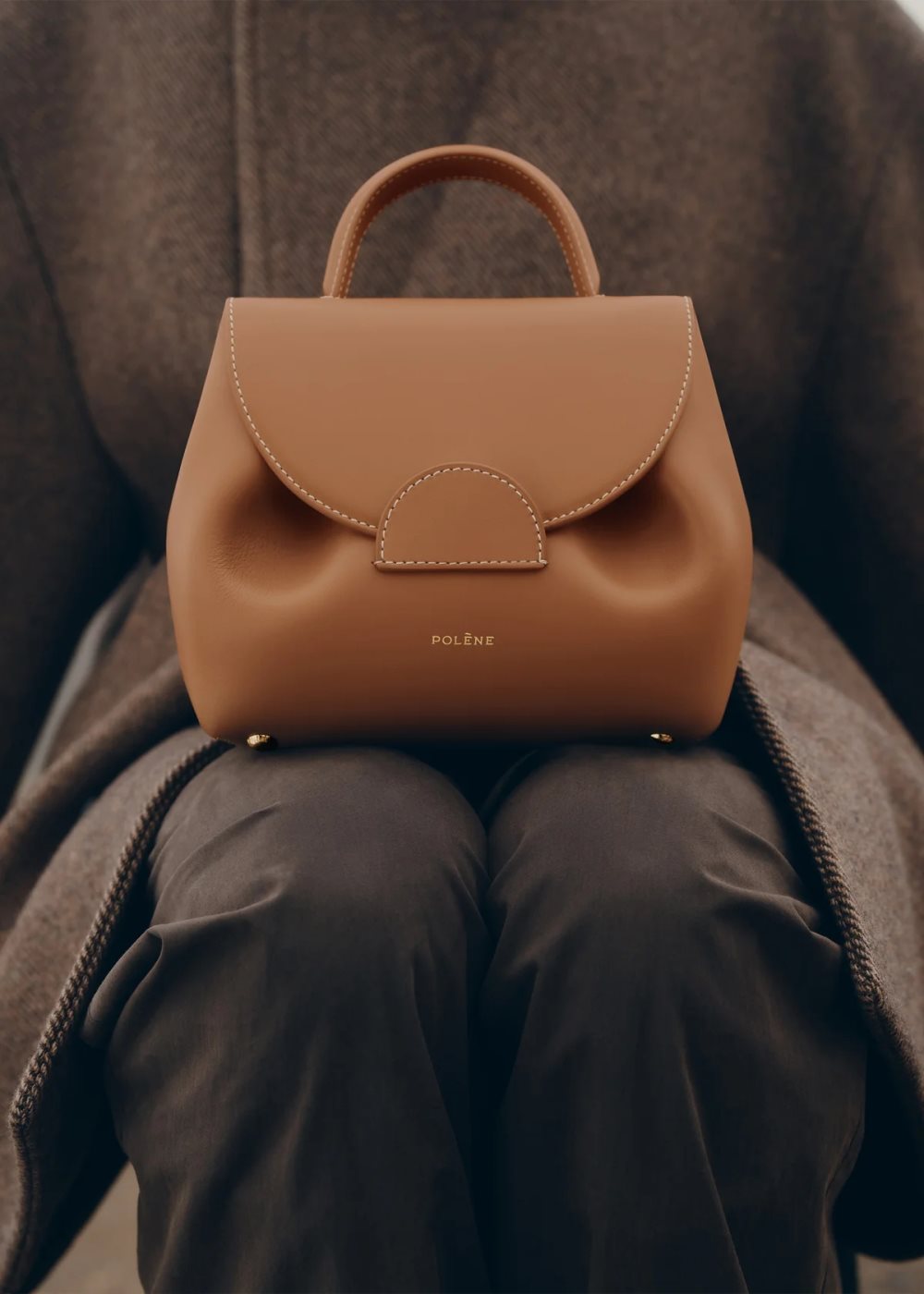 Brown Polene Numéro Un Nano Mini Bags | IRELAND 049281D