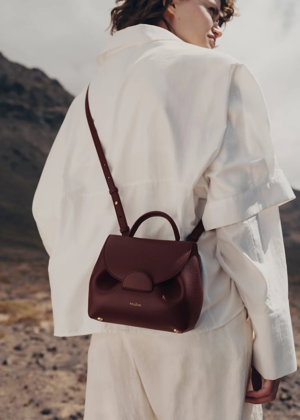 Burgundy Polene Numéro Un Nano Mini Bags | IRELAND 987063R