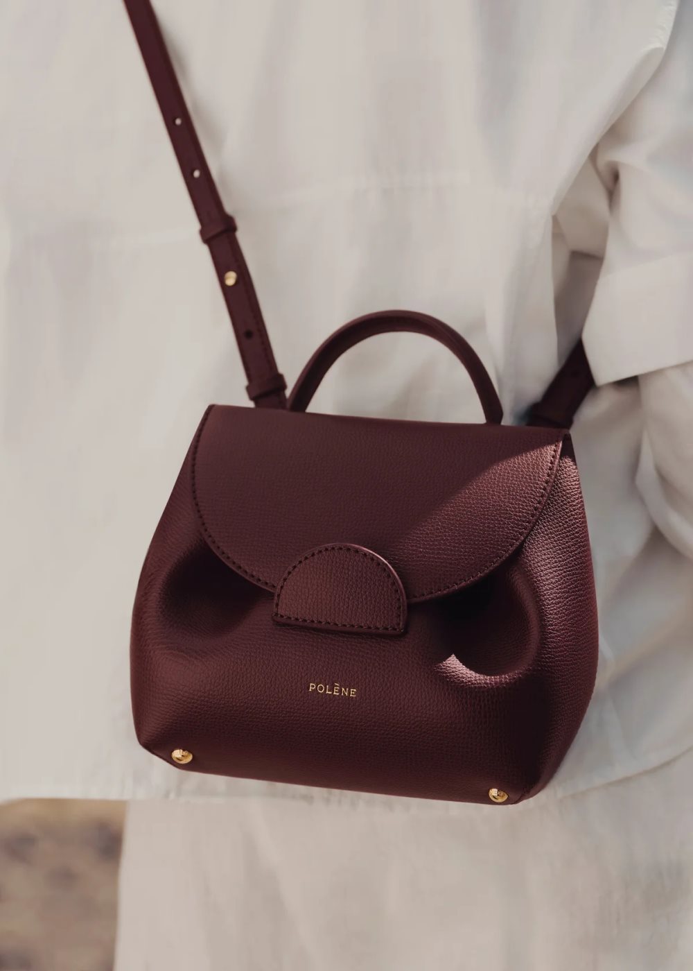 Burgundy Polene Numéro Un Nano Mini Bags | IRELAND 987063R