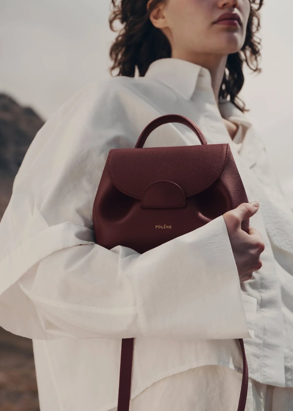 Burgundy Polene Numéro Un Nano Mini Bags | IRELAND 987063R