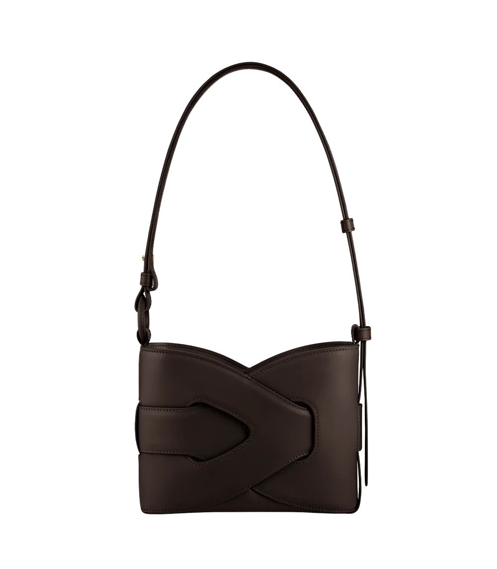 Chocolate Polene Nodde Shoulder Bags | IRELAND 435219N