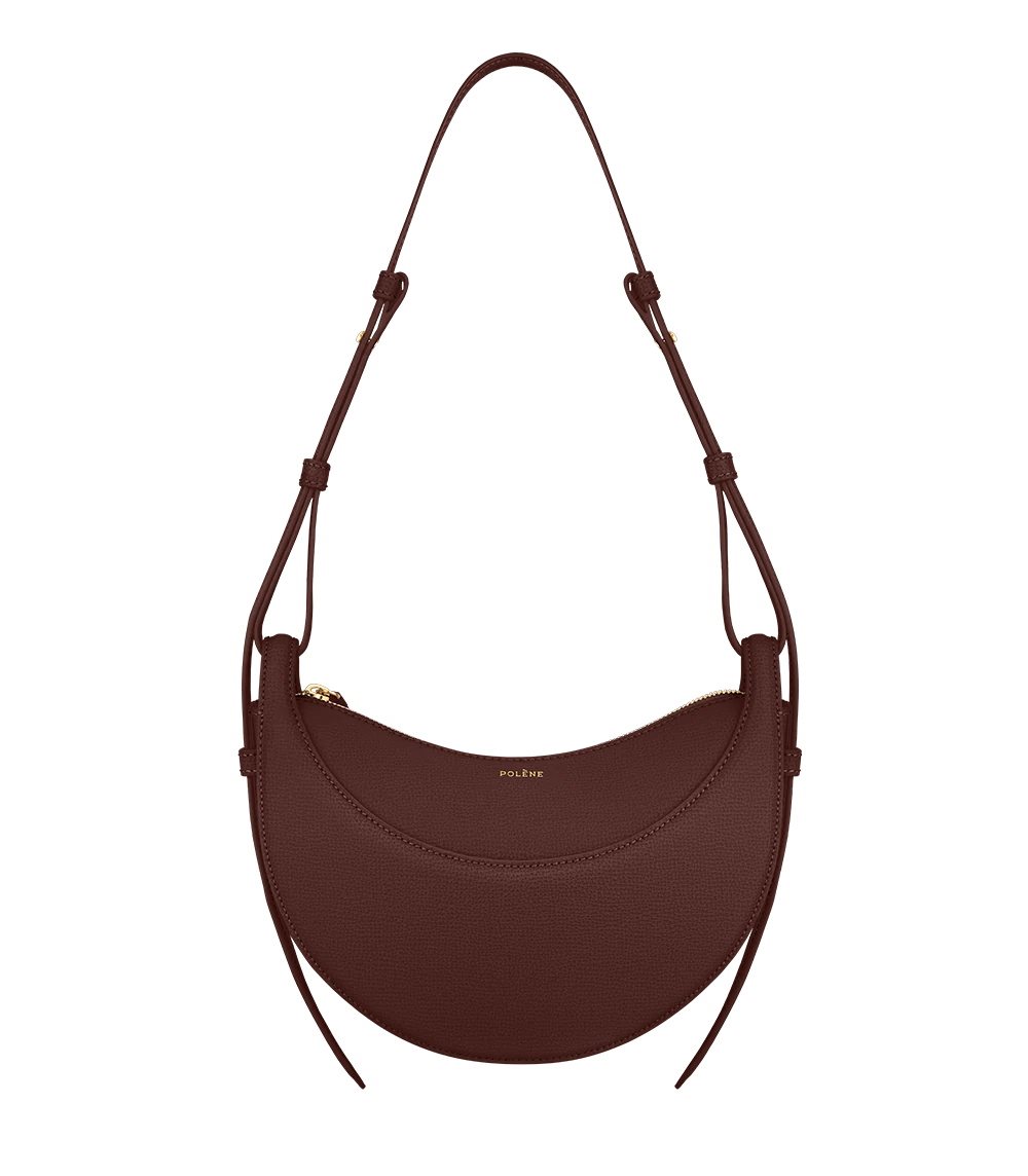 Chocolate Polene Numéro Dix Crossbody Bags | IRELAND 219430K