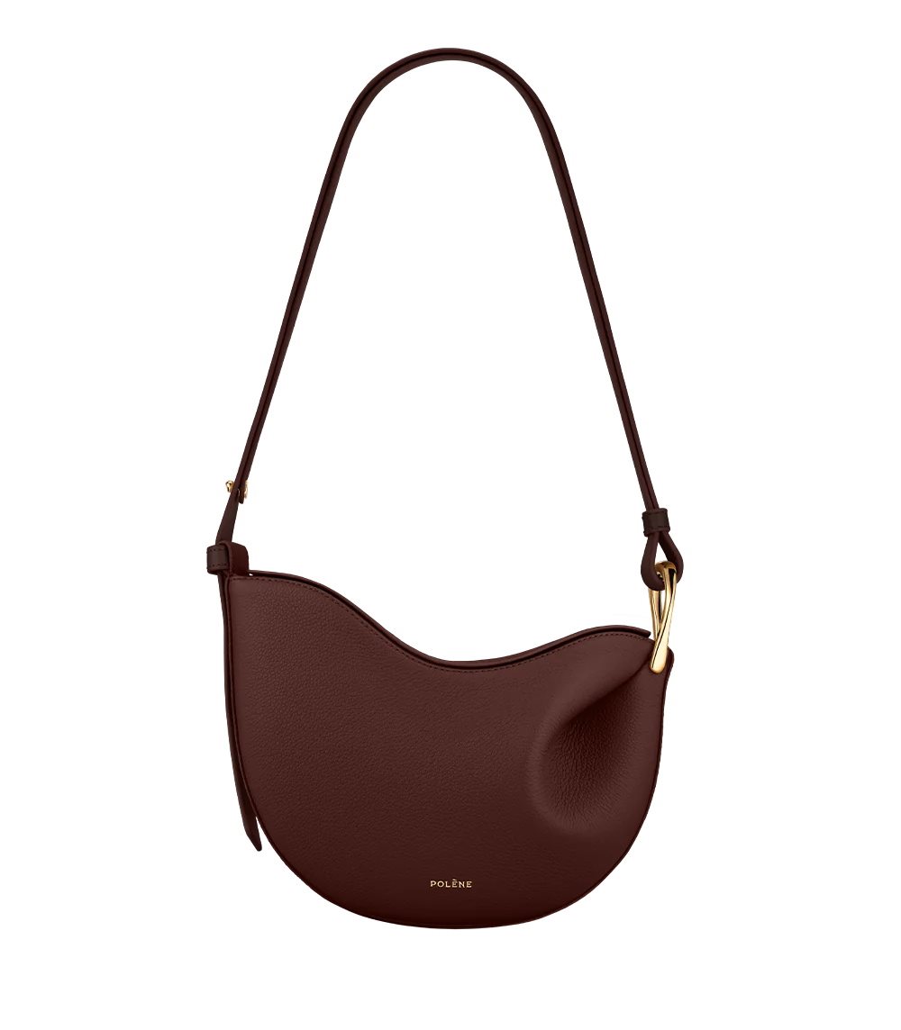 Chocolate Polene Tonca Crossbody Bags | IRELAND 178296N