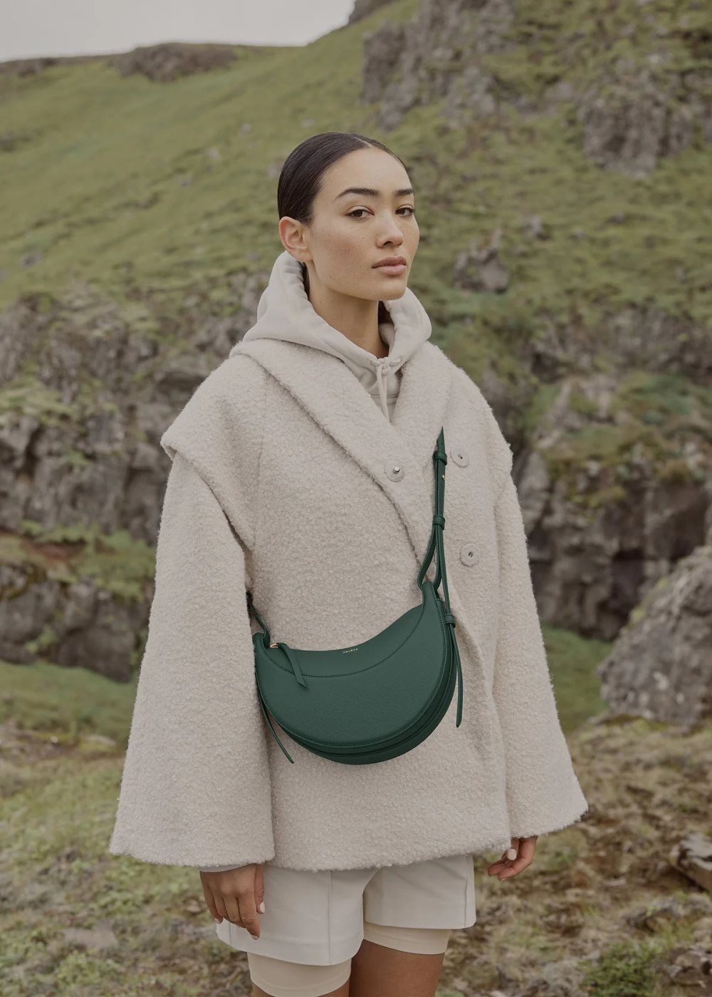 Green Polene Numéro Dix Crossbody Bags | IRELAND 421965H