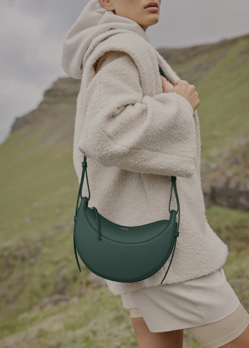 Green Polene Numéro Dix Crossbody Bags | IRELAND 421965H