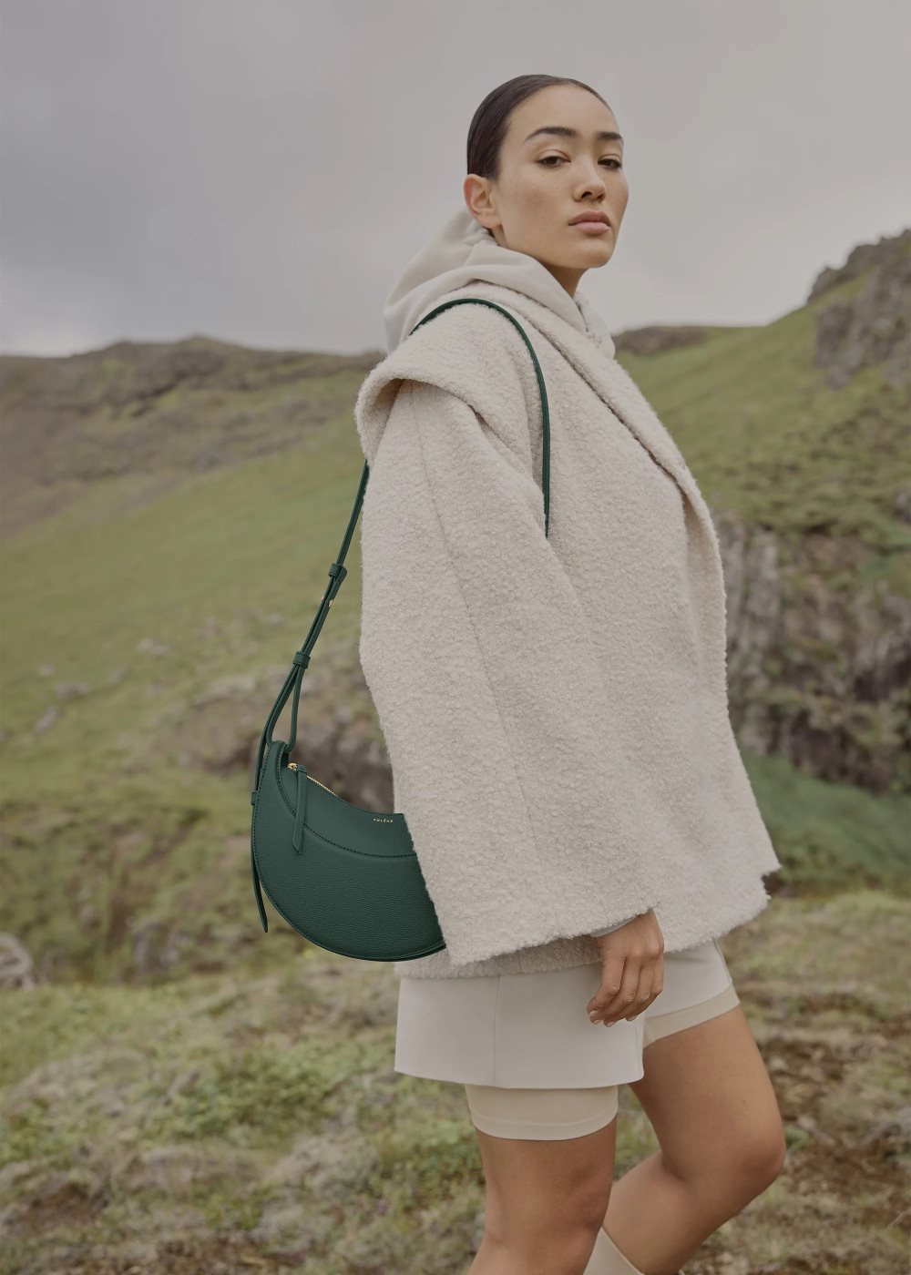 Green Polene Numéro Dix Crossbody Bags | IRELAND 421965H